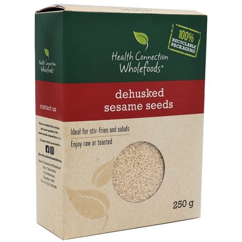 dehusked sesame seeds.